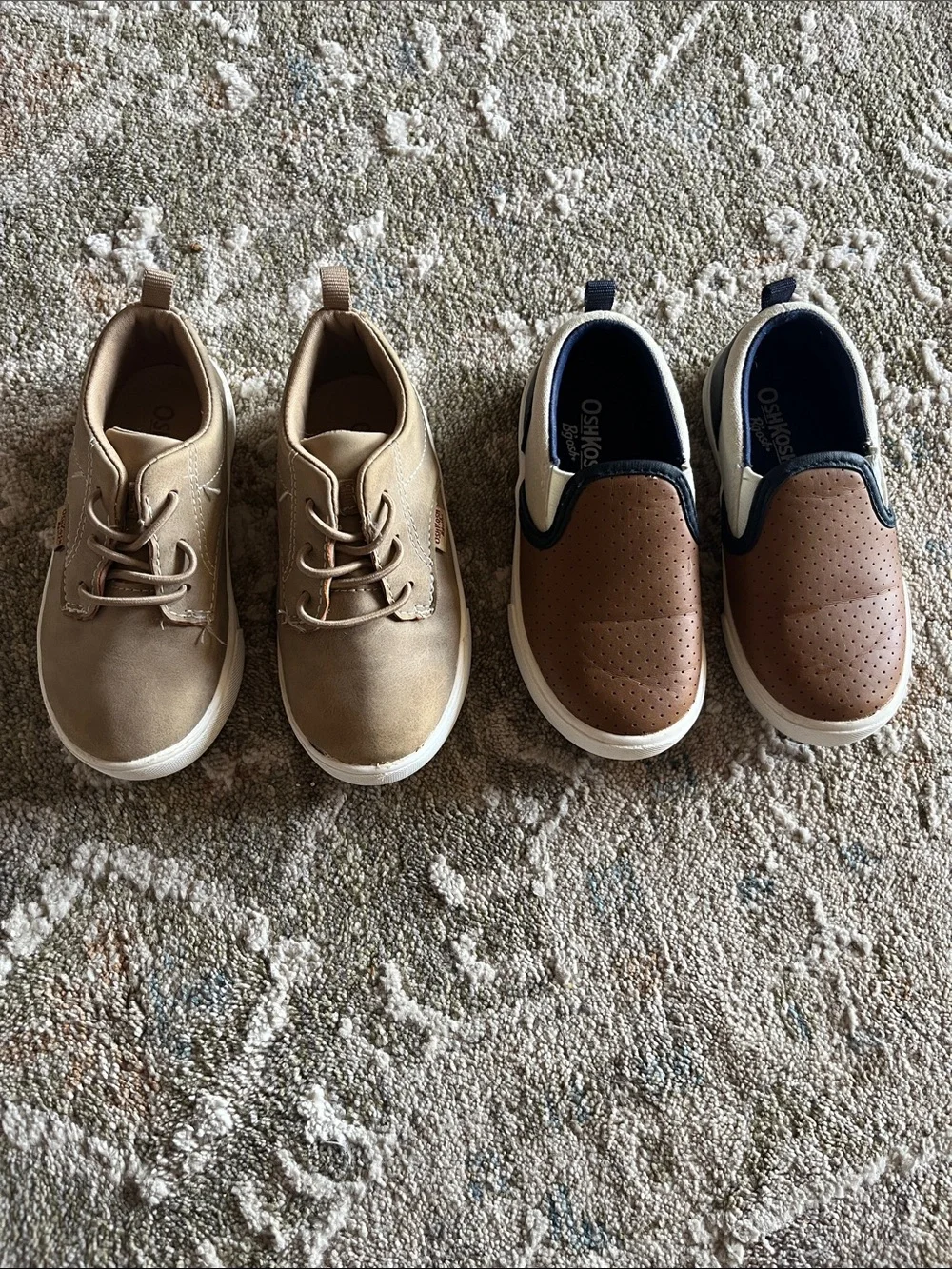 OshKosh B'gosh Toddler Brown and Tan Dress Sneakers